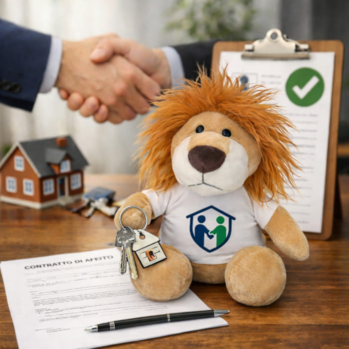 Mascotte FidoAffitti con contratto di affitto verificato